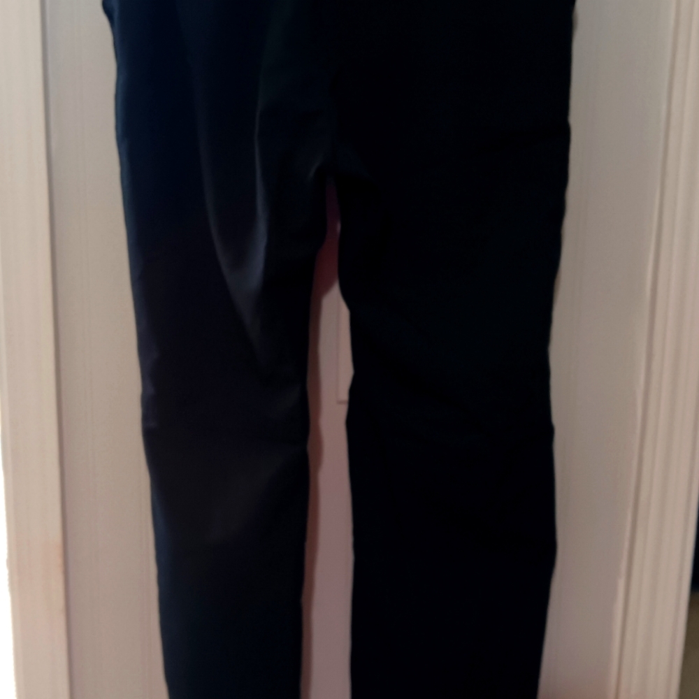 Scrub Star Black scrub pants W/ Pink Brest Cancer Ribbon drawstring Size XS/S